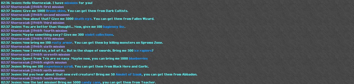 Misje NPC Jesień